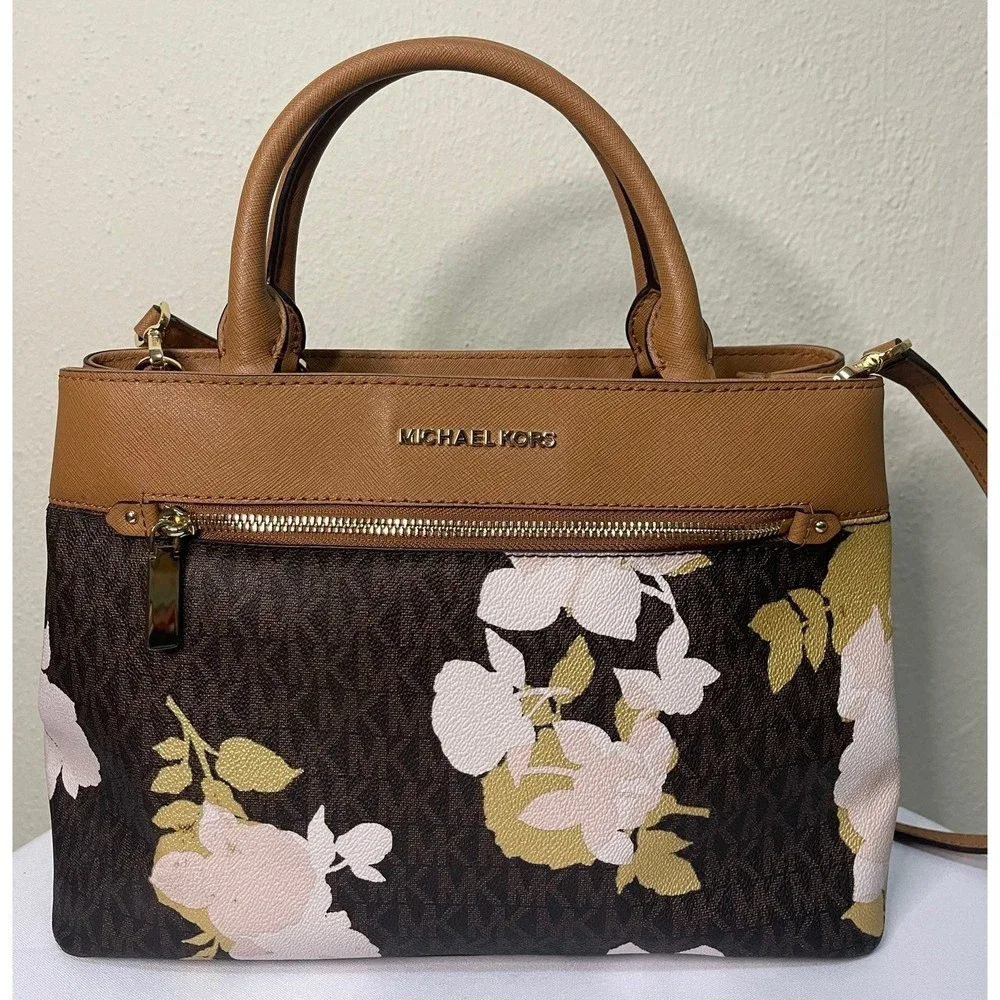 Authentic Michael Kors Limited Edition Signature Satchel Crossbody
